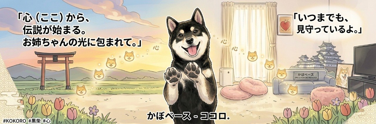 KOKORO illustrated banner with Japanese scenery